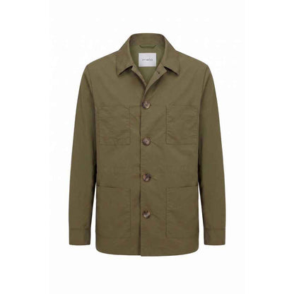 Green Nylon Men Jacket