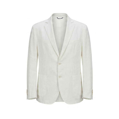 White Linen Men's Jacket