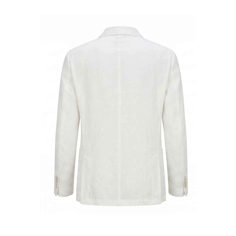 White Linen Men's Jacket