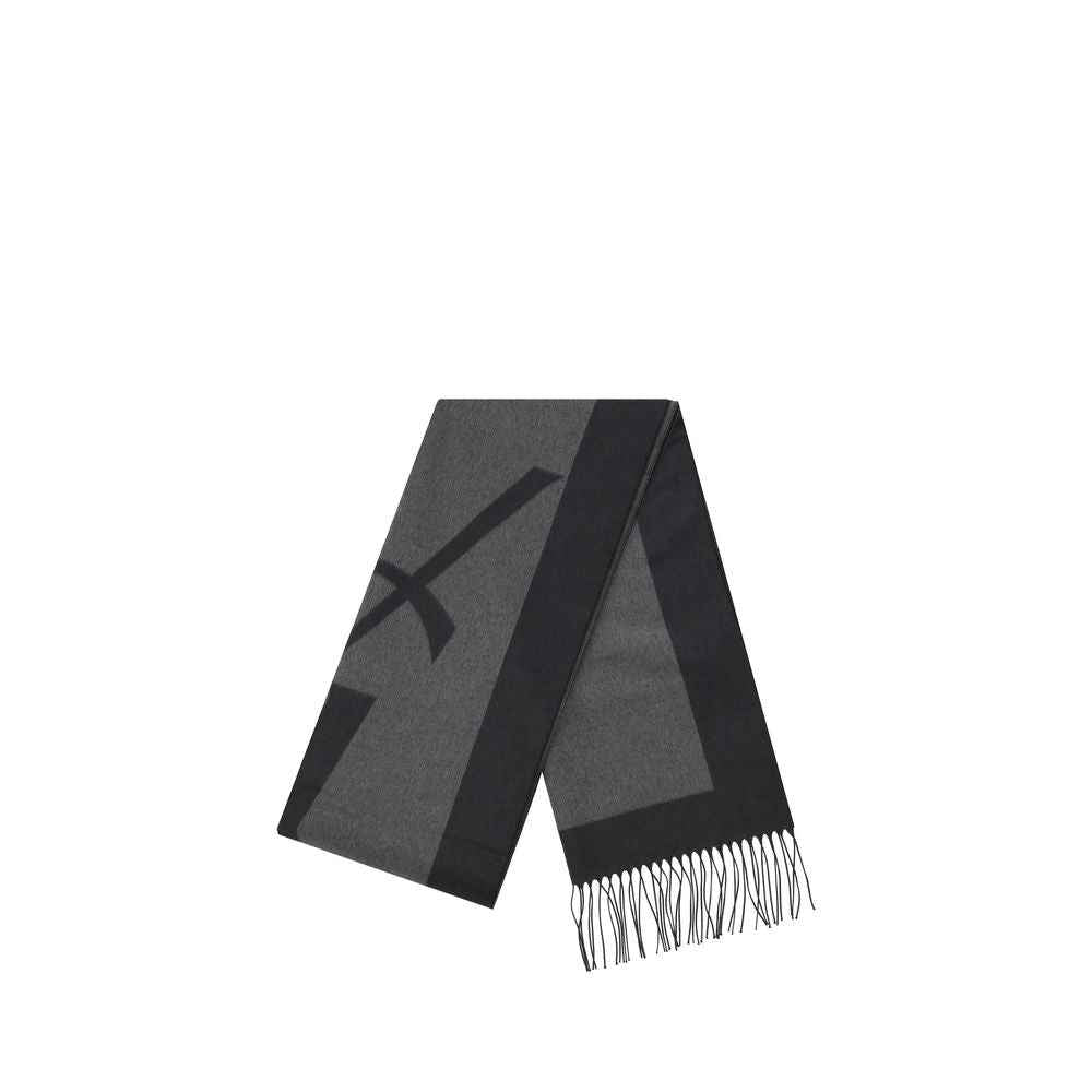 Gray Silk Scarf