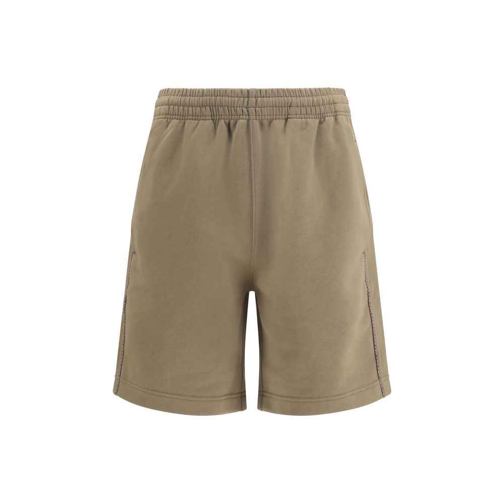 Brown Cotton Bermuda Shorts