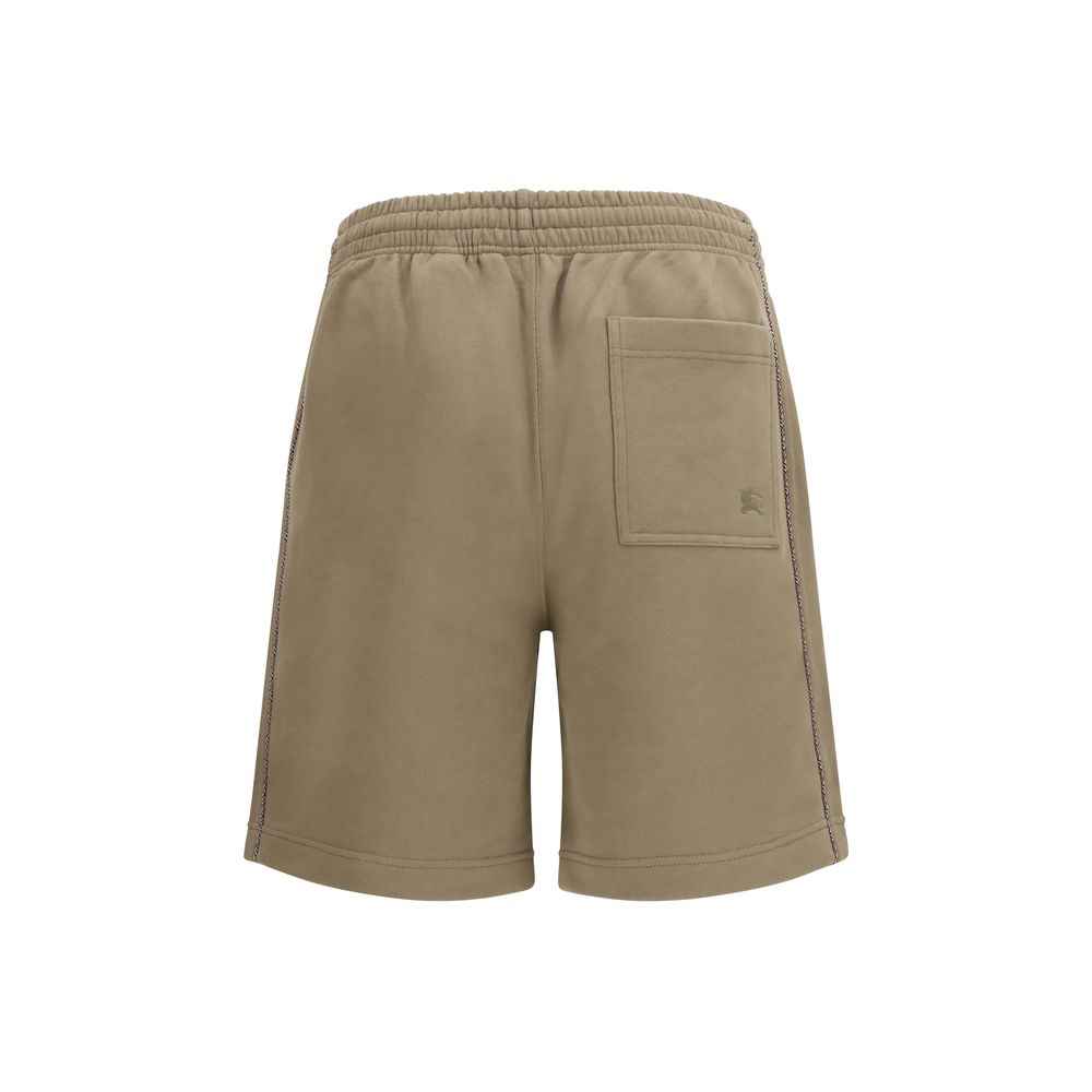 Brown Cotton Bermuda Shorts