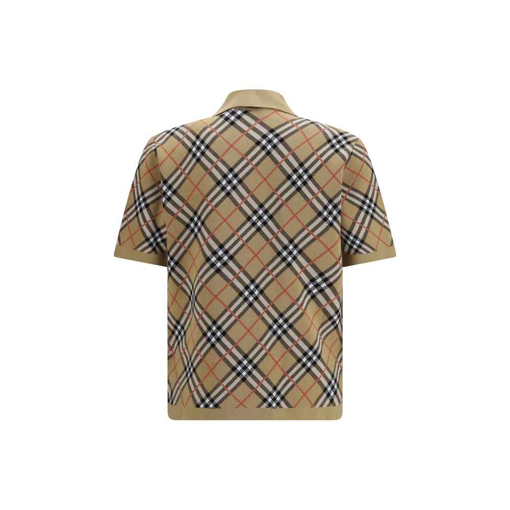 Beige Cotton Polo Shirt