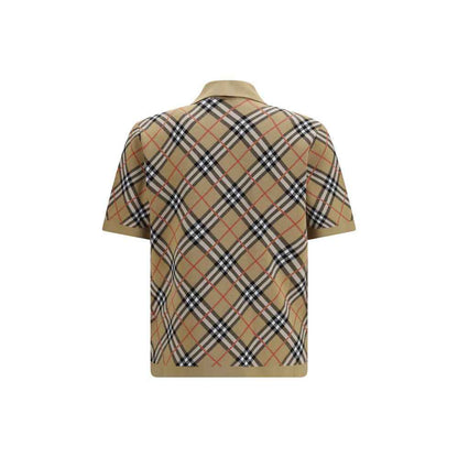 Beige Cotton Polo Shirt