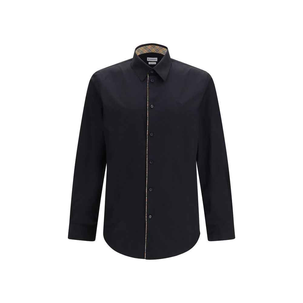 Black Cotton Dress Shirt