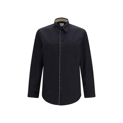 Black Cotton Dress Shirt