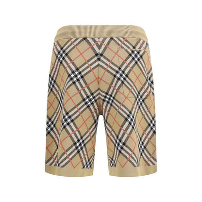 Beige Cotton Bermuda Shorts
