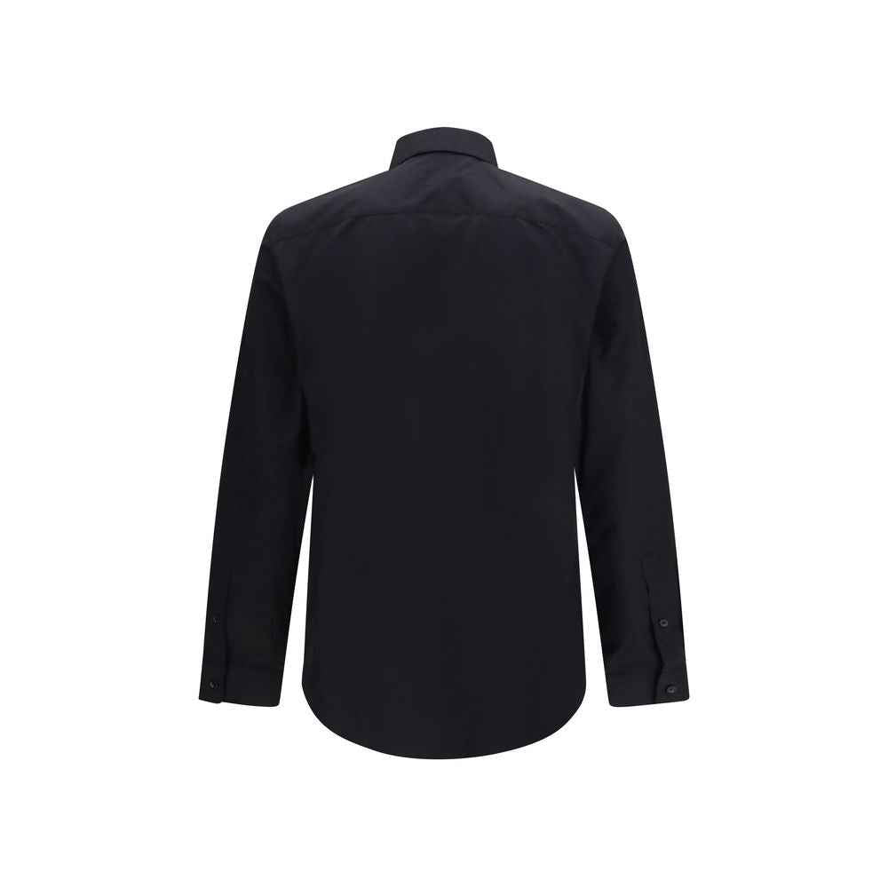 Black Cotton Dress Shirt