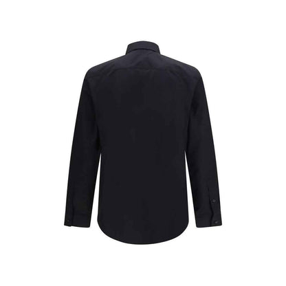 Black Cotton Dress Shirt
