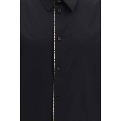 Black Cotton Dress Shirt