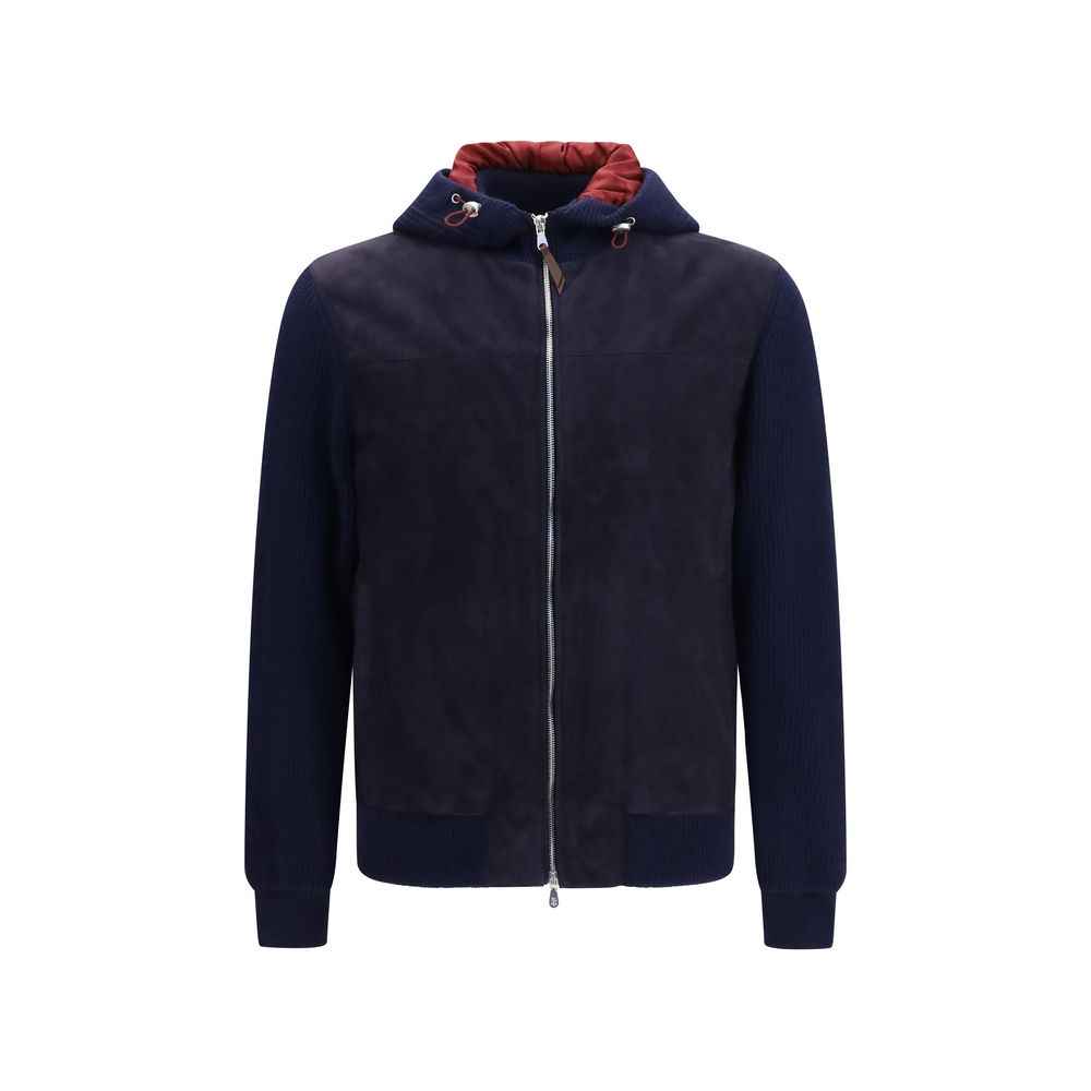 Blue Wool Oves Aries Full-Length Jacket