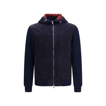 Blue Wool Oves Aries Full-Length Jacket