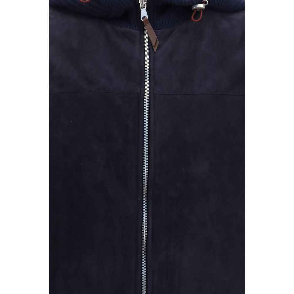 Blue Wool Oves Aries Full-Length Jacket
