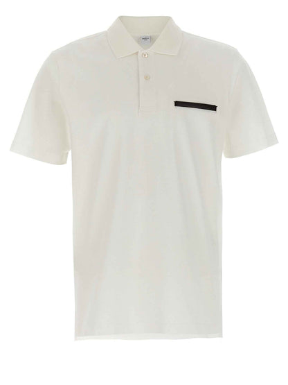 White Cotton Polo Shirt