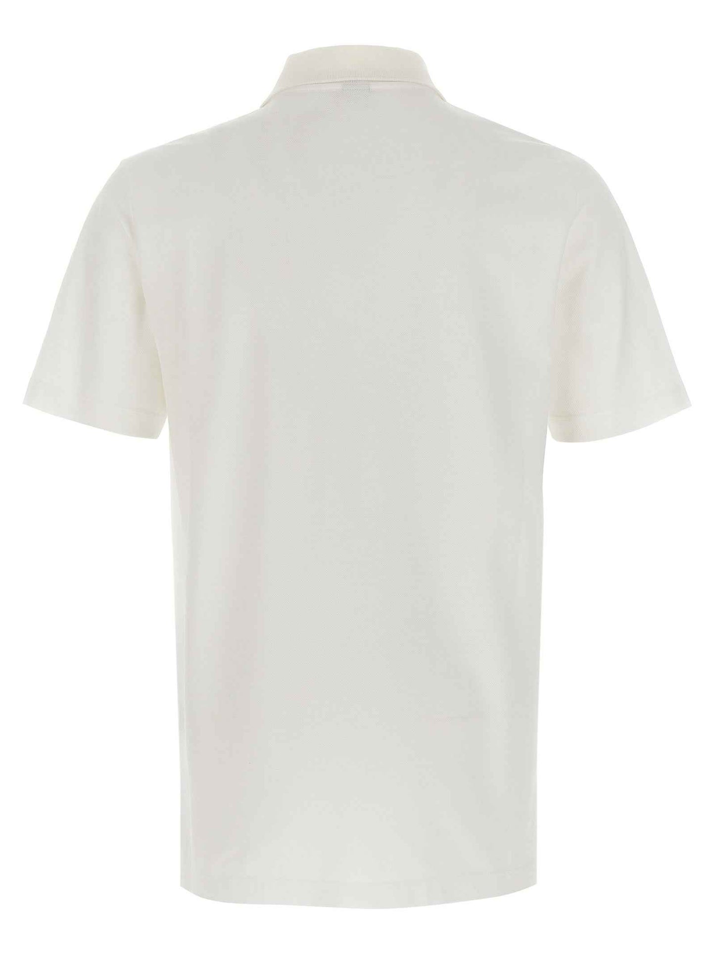 White Cotton Polo Shirt