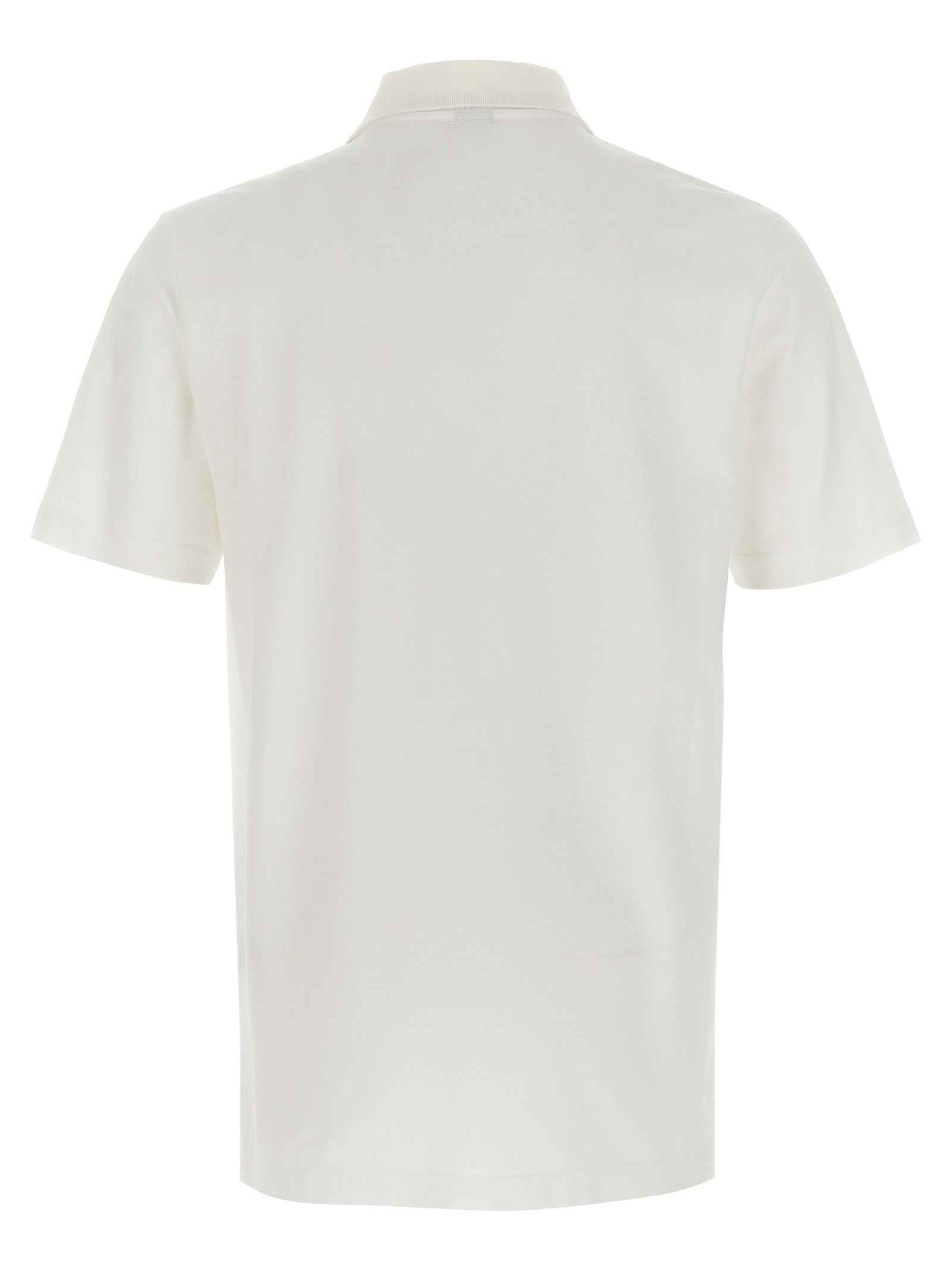 White Cotton Polo Shirt