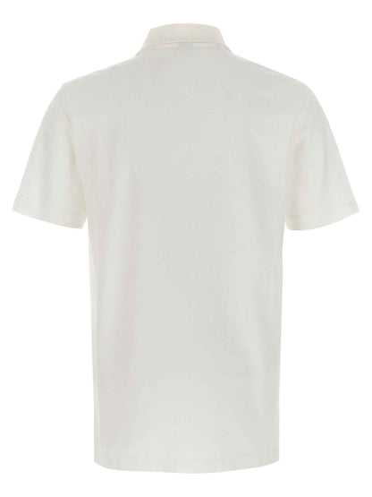 White Cotton Polo Shirt