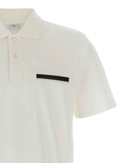 White Cotton Polo Shirt