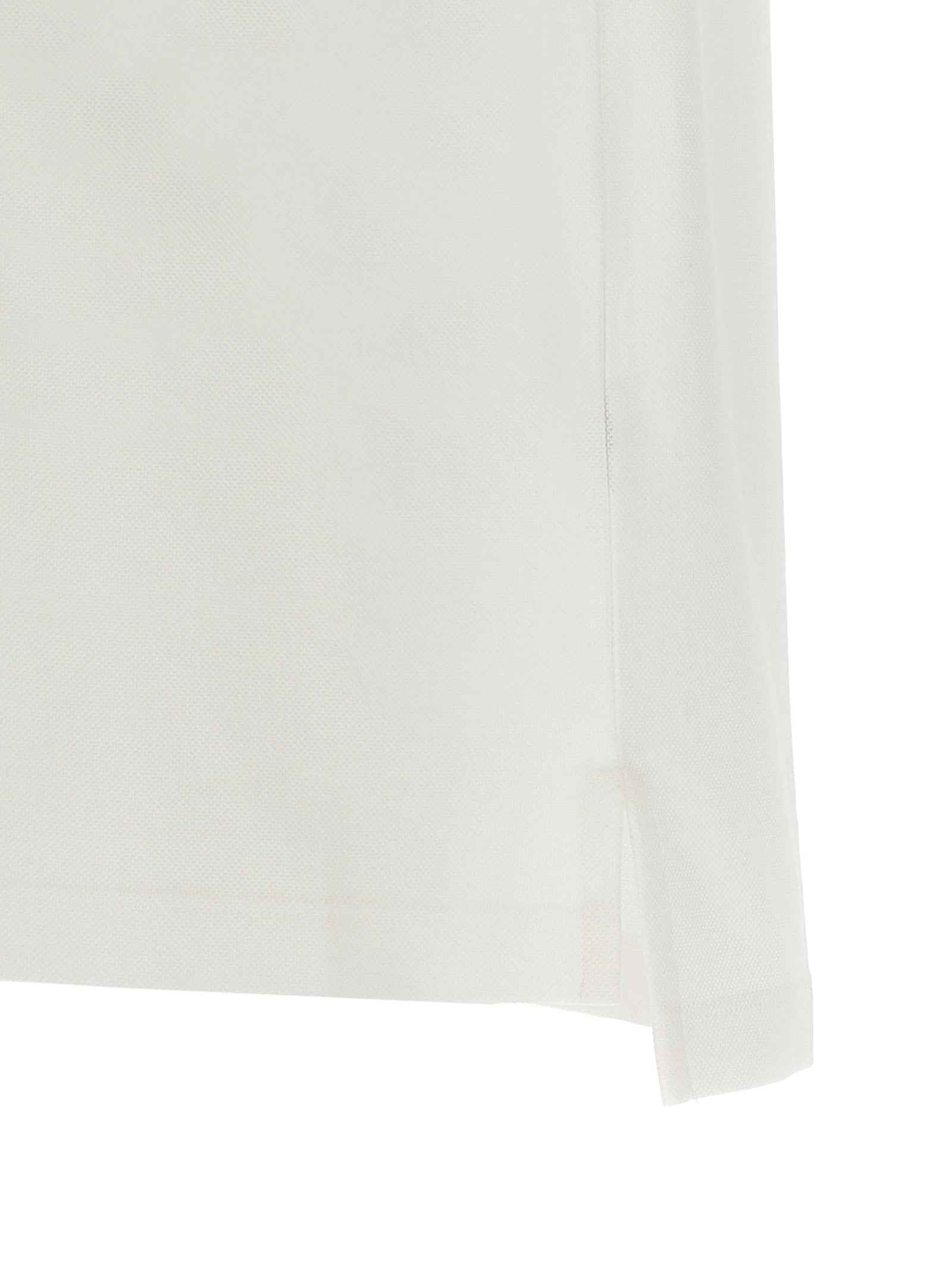 White Cotton Polo Shirt