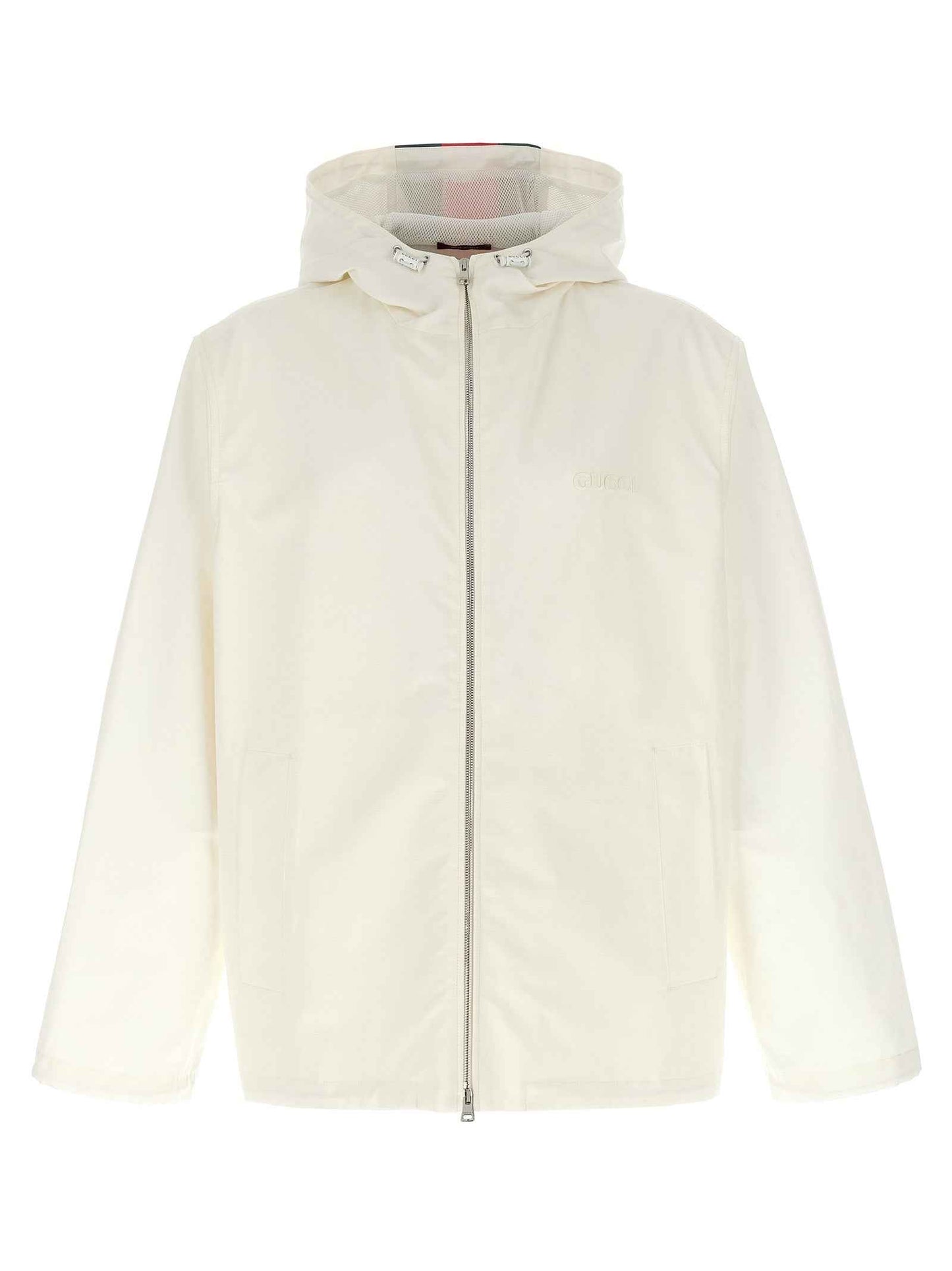 White Cotton Shell Jacket