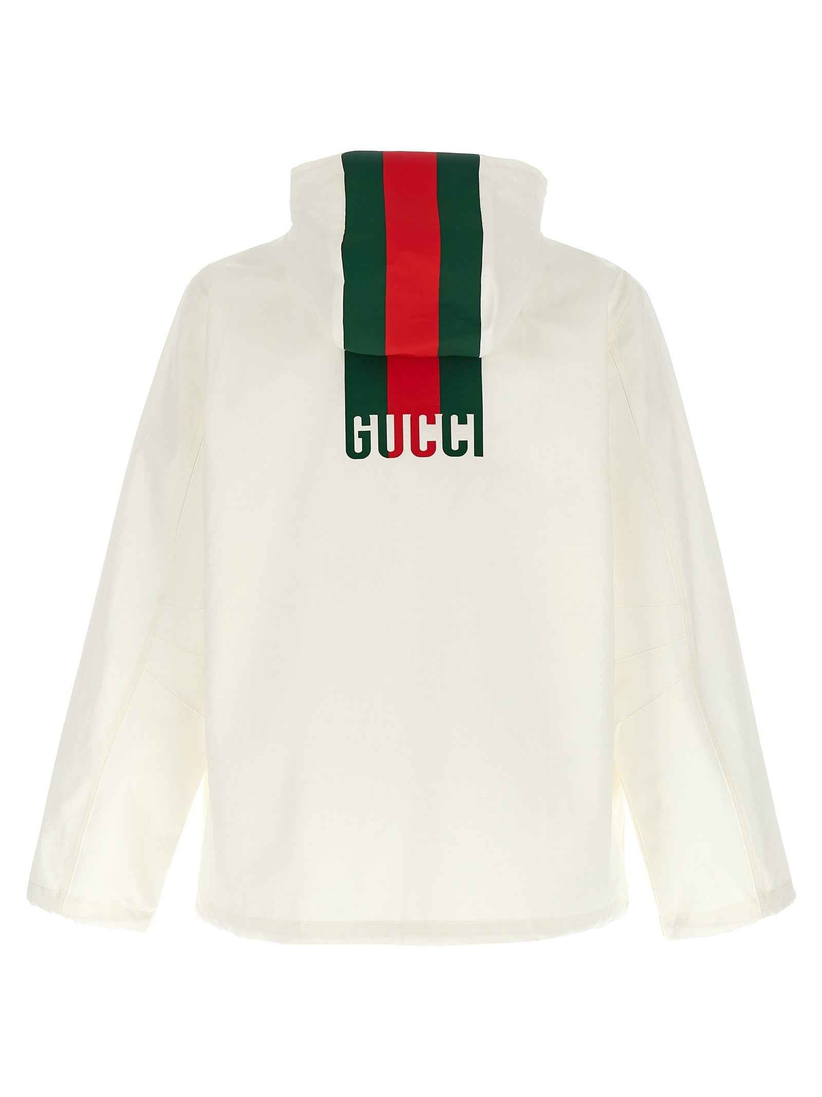 White Cotton Shell Jacket