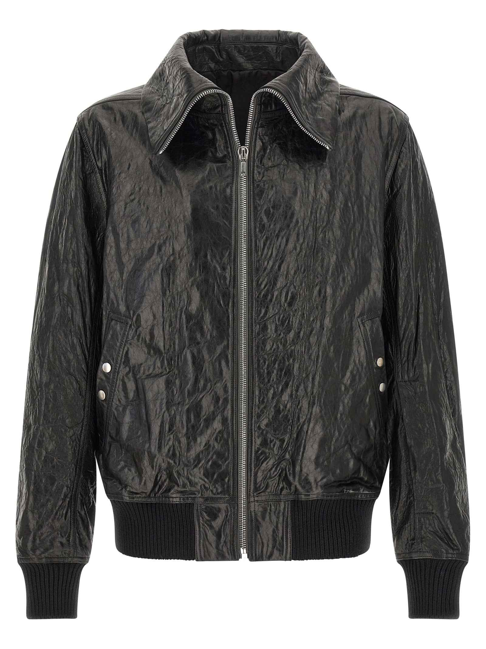 Black Lamb Leather Leather Jacket