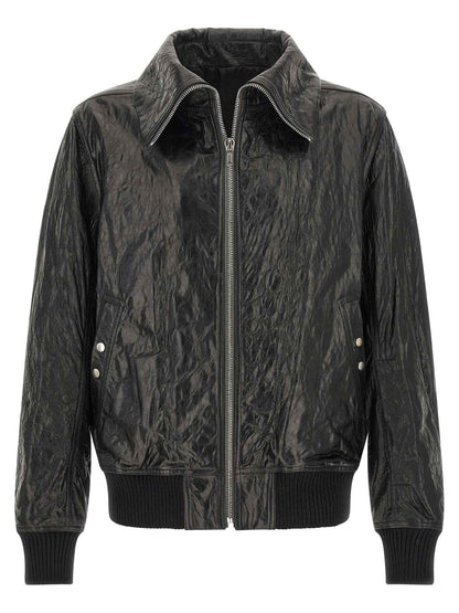 Black Lamb Leather Leather Jacket