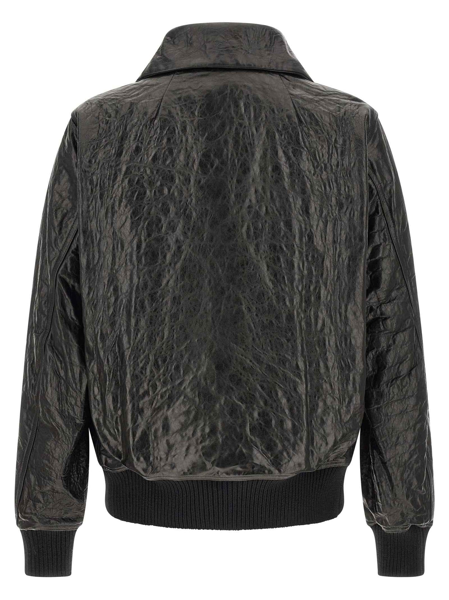 Black Lamb Leather Leather Jacket
