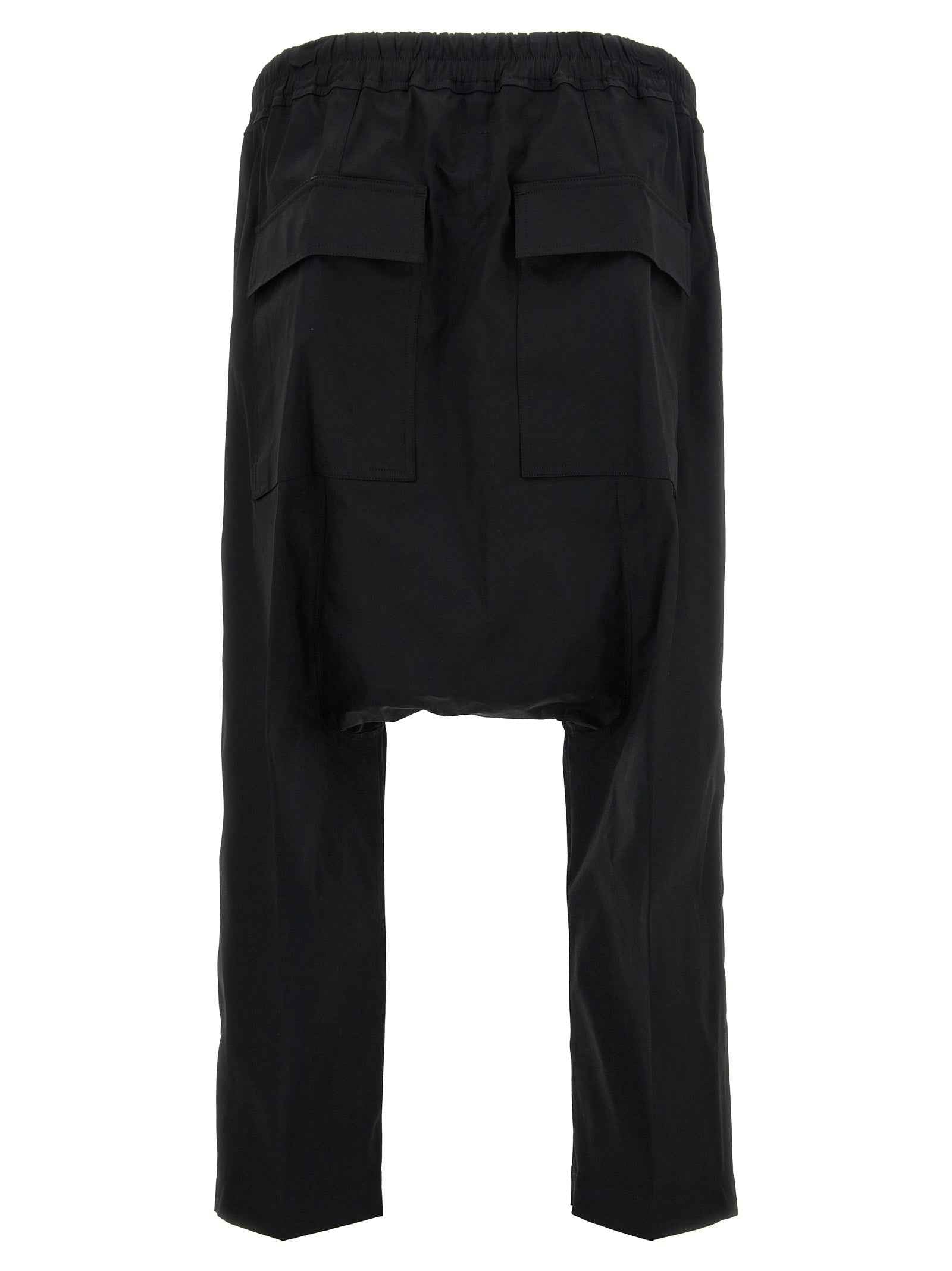 Black Cotton Casual Pants