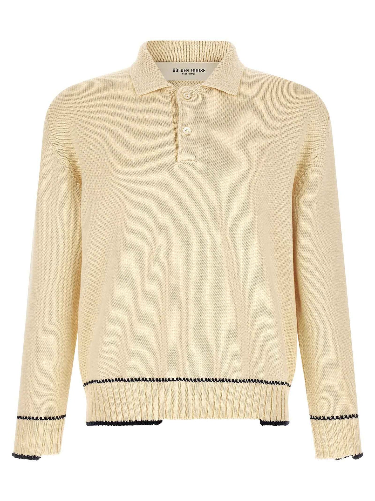 White Cotton Polo Shirt