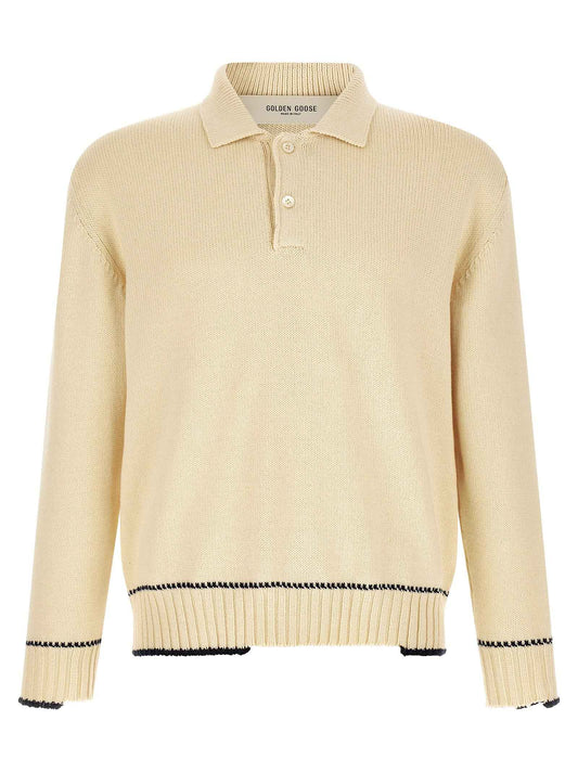 White Cotton Polo Shirt