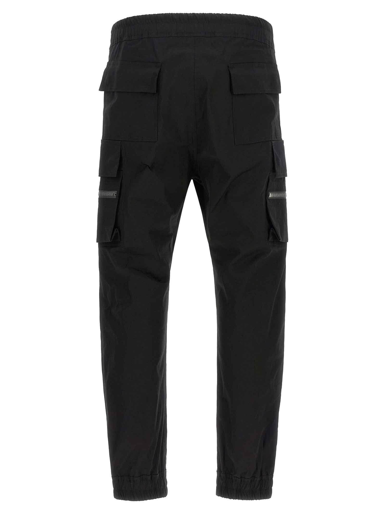 Black Cotton Cargo Pants