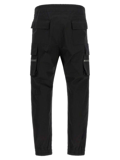 Black Cotton Cargo Pants