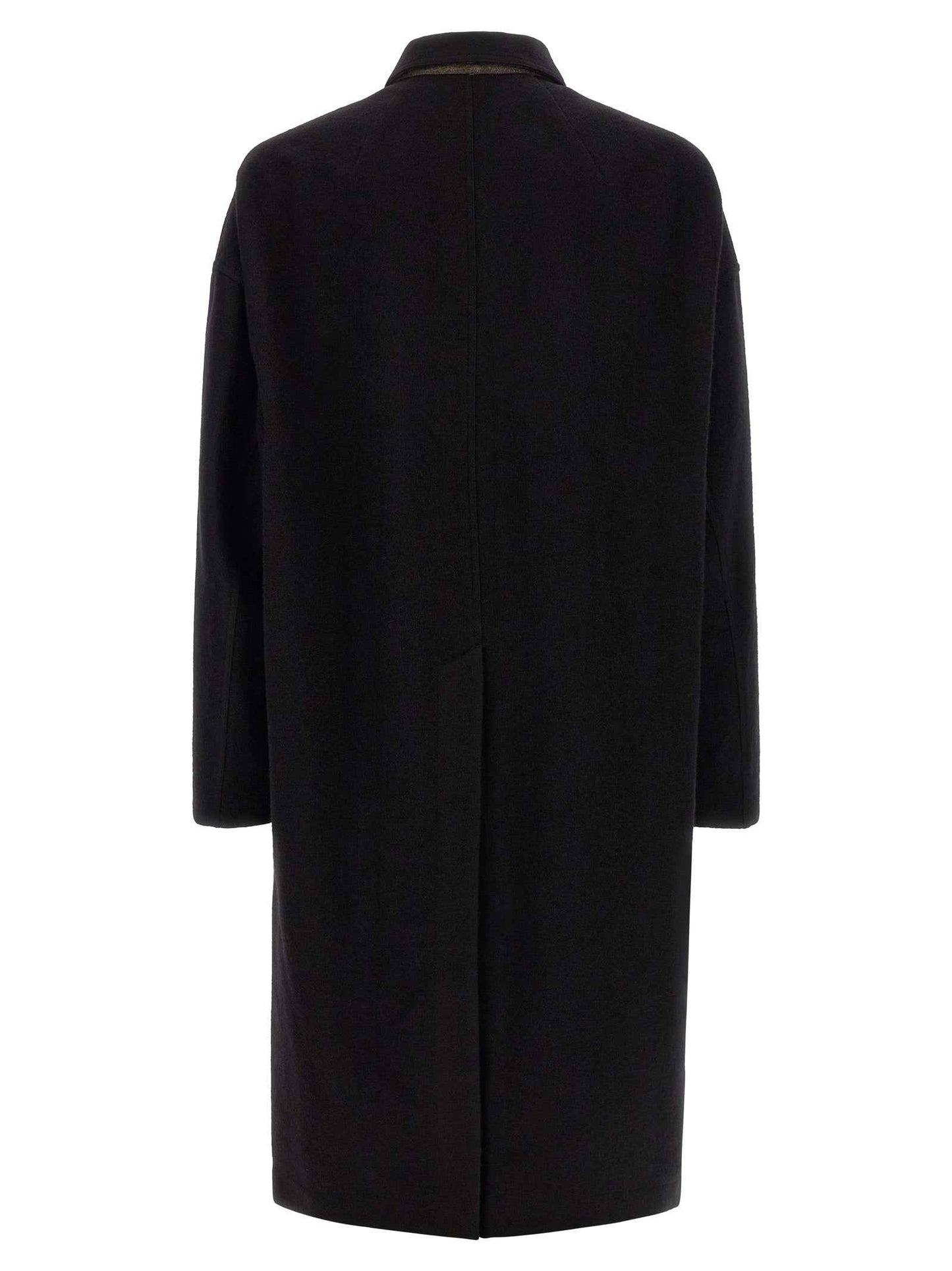 Black Virgin Wool Coat