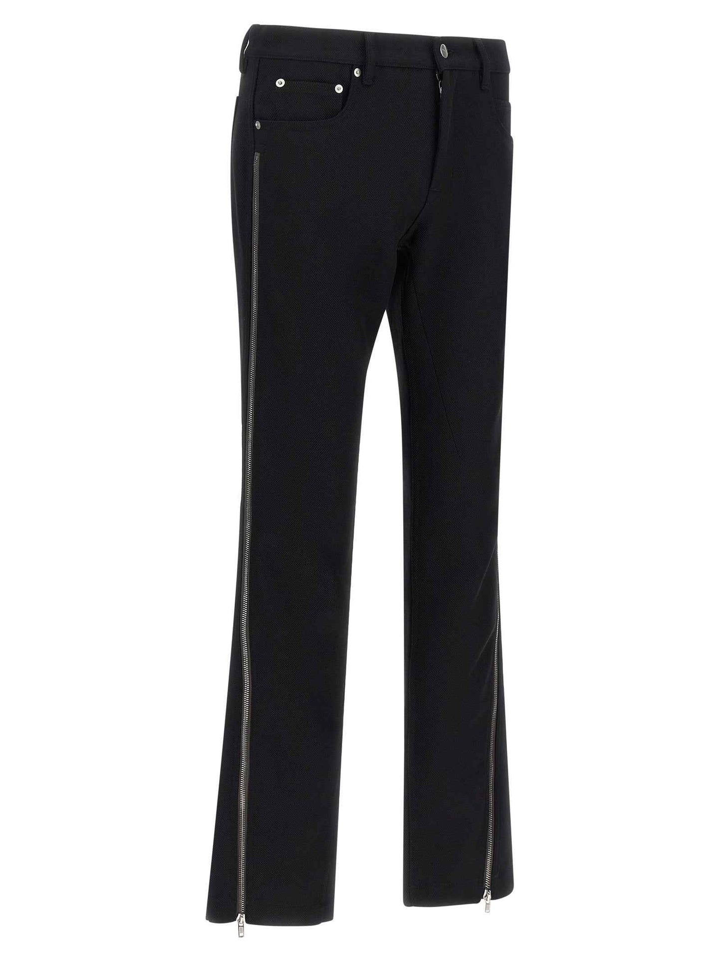 Black Virgin Wool Pants