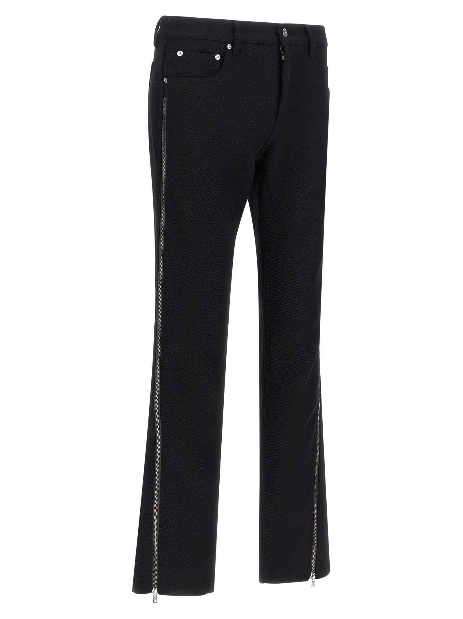 Black Virgin Wool Pants