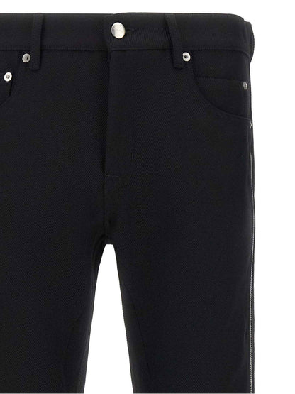 Black Virgin Wool Pants