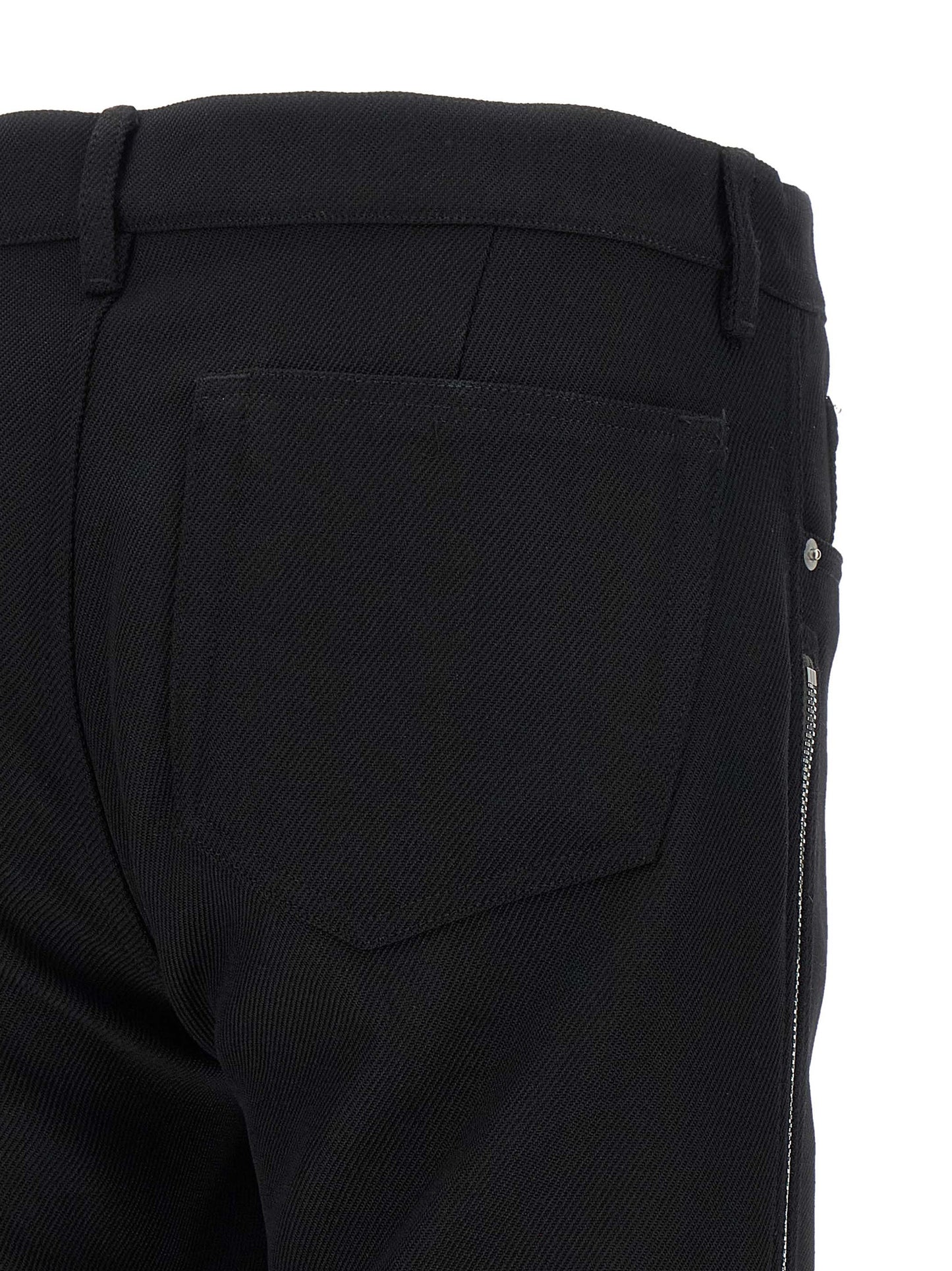 Black Virgin Wool Pants