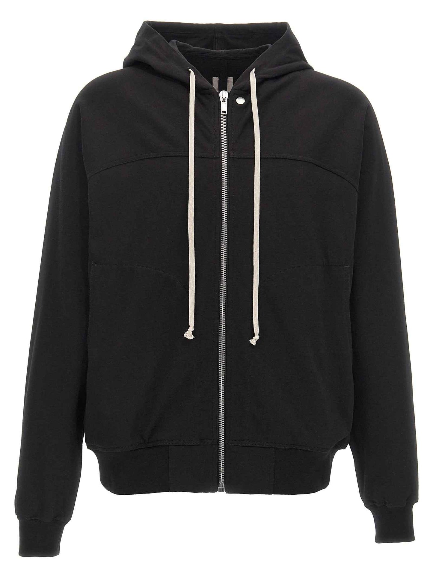 Black Cotton Hoodie