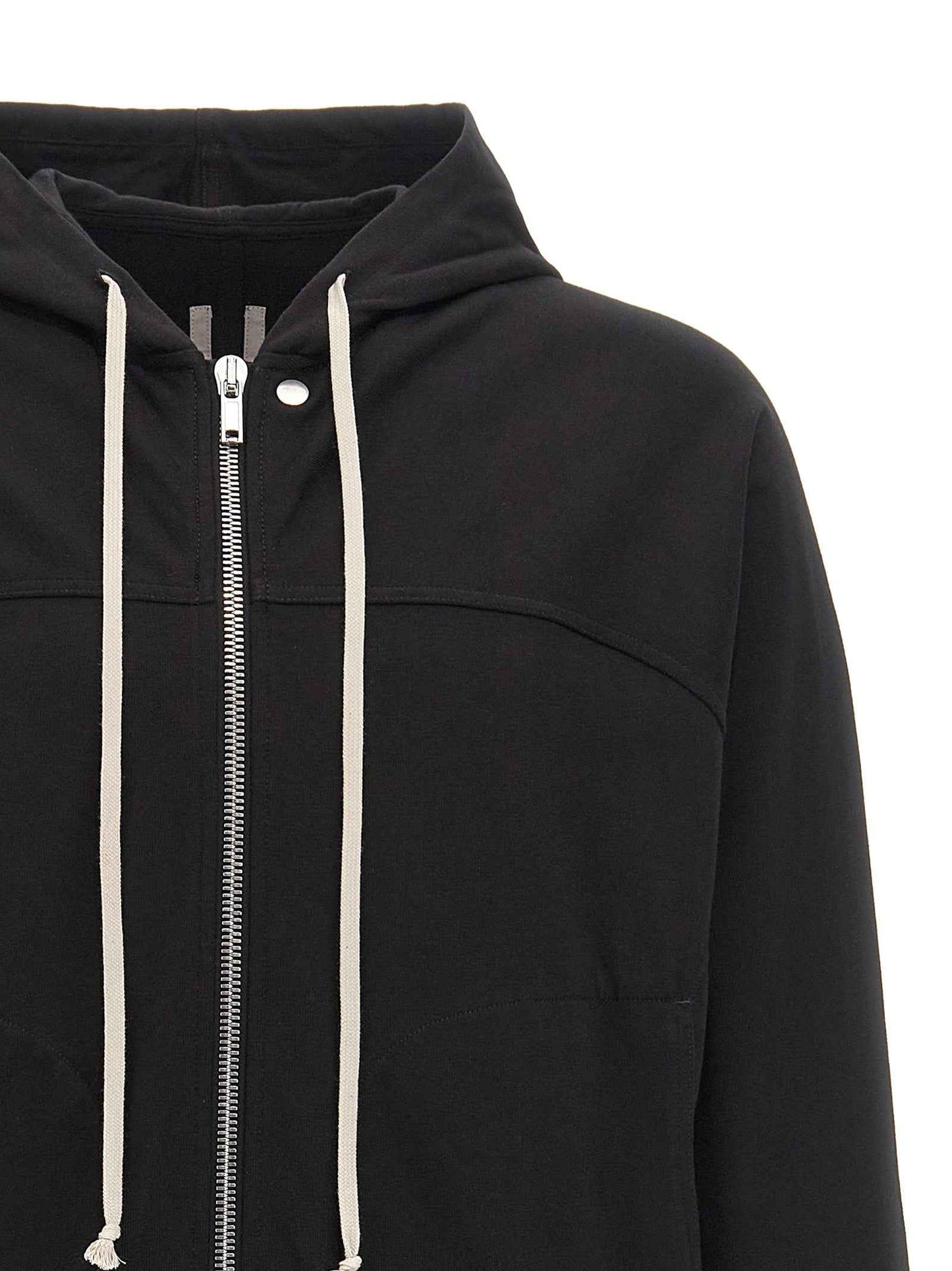 Black Cotton Hoodie