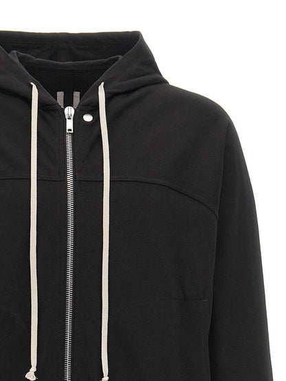 Black Cotton Hoodie