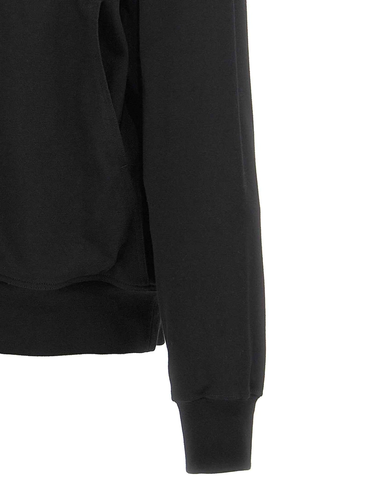 Black Cotton Hoodie
