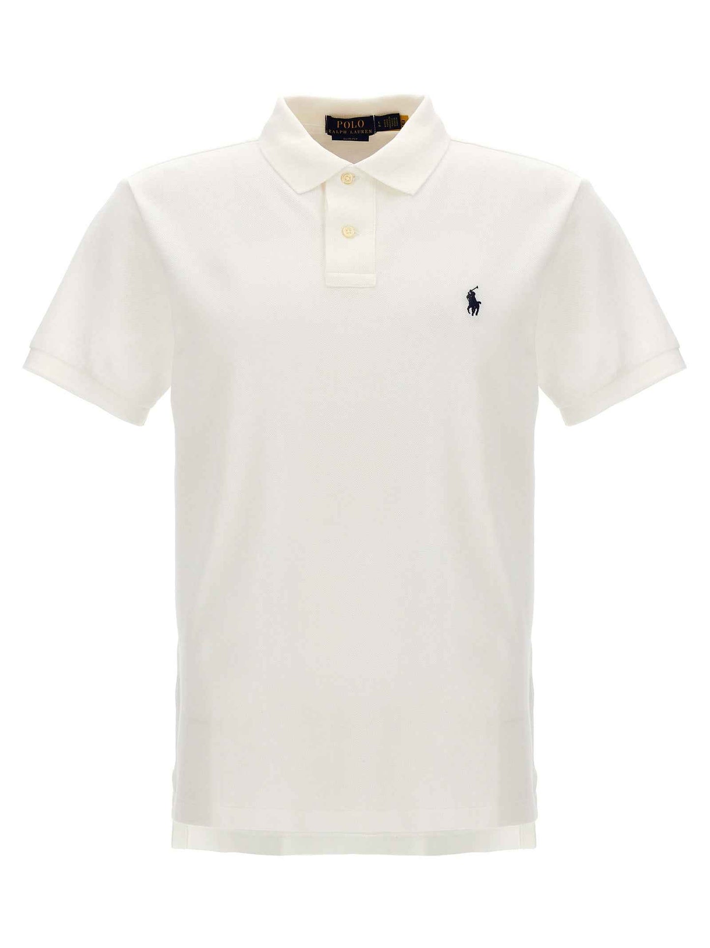 White Cotton Polo Shirt