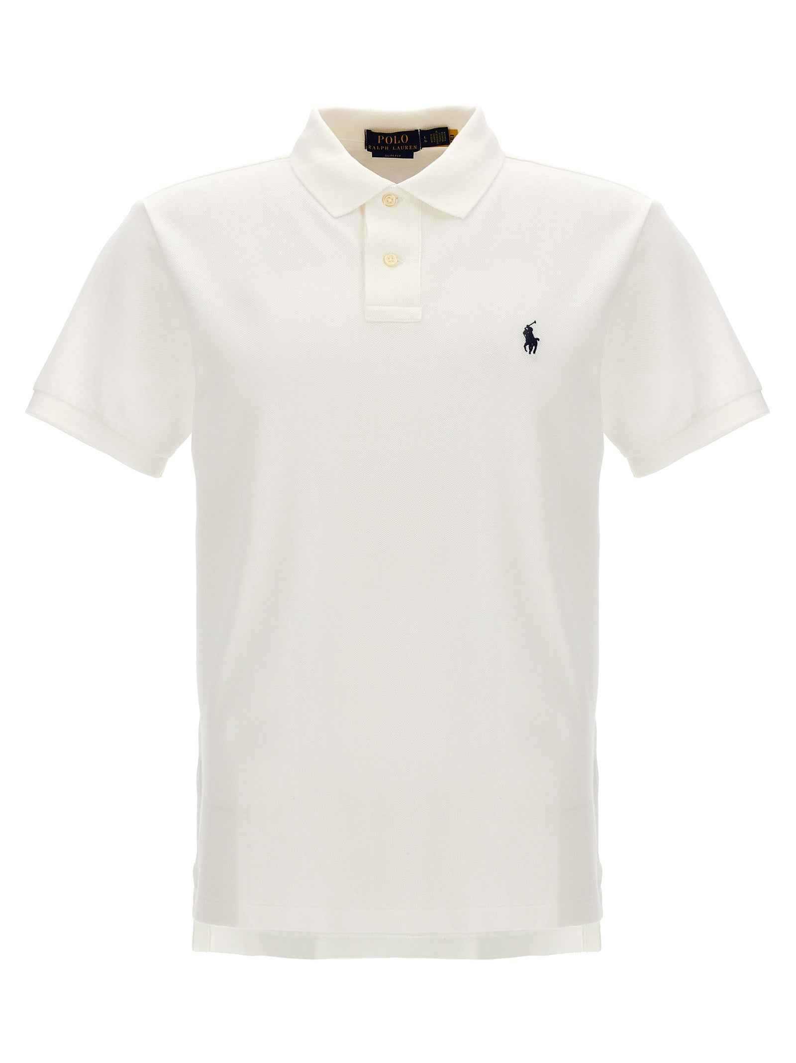 White Cotton Polo Shirt