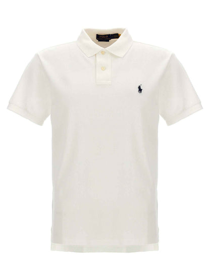 White Cotton Polo Shirt