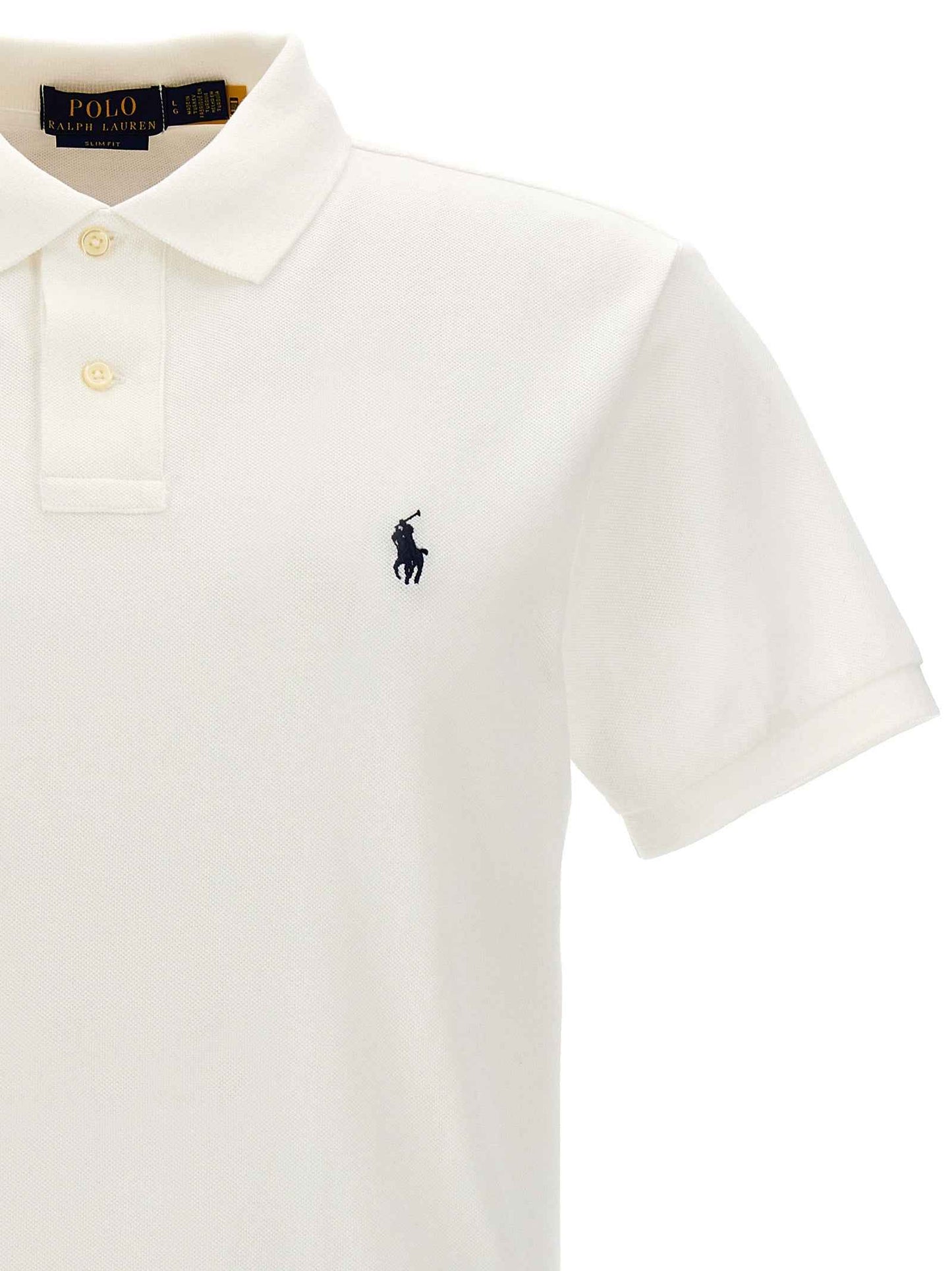 White Cotton Polo Shirt