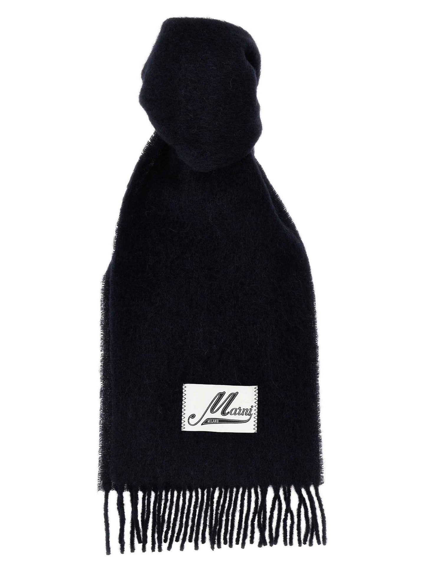 Blue Wool Scarf