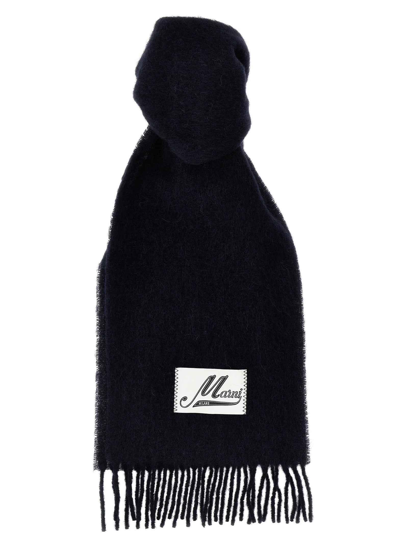Blue Wool Scarf