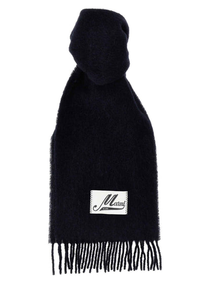 Blue Wool Scarf