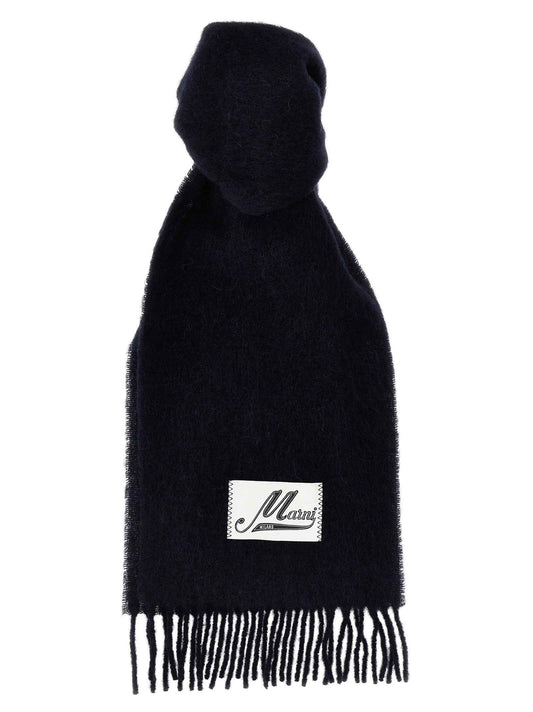 Blue Wool Scarf